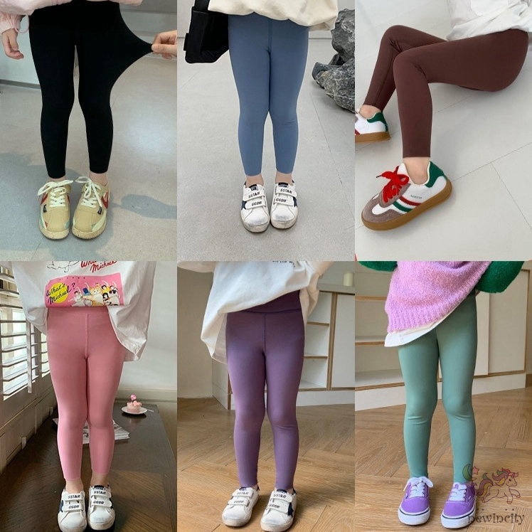 Quần Legging Tập Yoga Chất Liệu Thân Thiện Với Da Phong Cách Hàn Quốc Cho Bé Gái