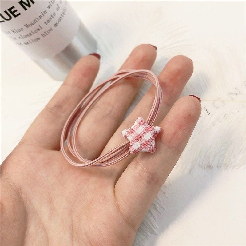 Dây Buộc Tóc Dây Cột Tóc Hàn Quốc Hình Ngôi Sao Dễ Thương Phụ Kiện Thời Trang Cho Nữ AB162