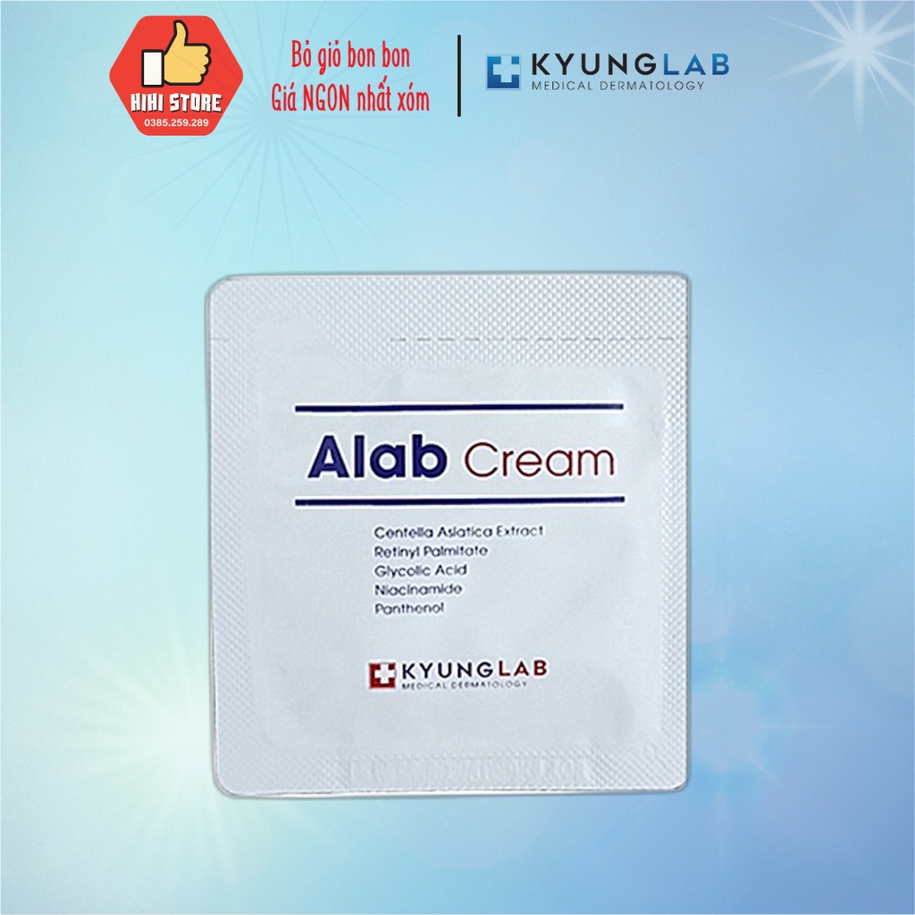 Kem dưỡng retinol Alab Cream KYUNG LAB tái tạo da ngừa lão hóa xóa nhăn đều màu trắng sáng,sample retinol 1,2ml