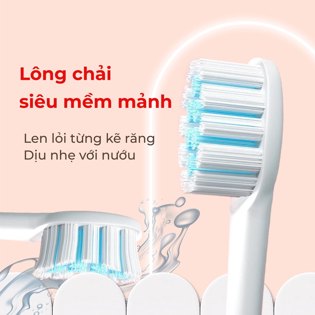 Bàn chải điện Mohaa X3 công nghệ sóng âm Sonic, vệ sinh răng miệng chuẩn nha khoa