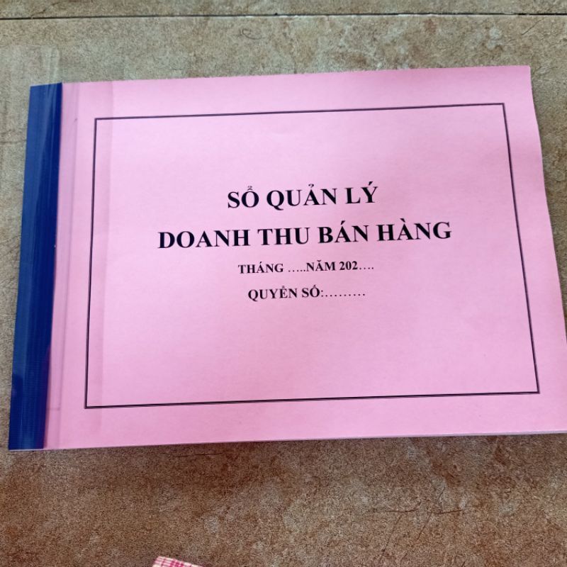 Sổ doanh thu bán hàng