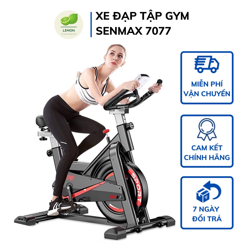 Xe Đạp Thể Dục GYM Senmax 7077 - Xe Đạp Tại Nhà Tập Gym Tiện Lợi - Bảo Hành 12 Tháng