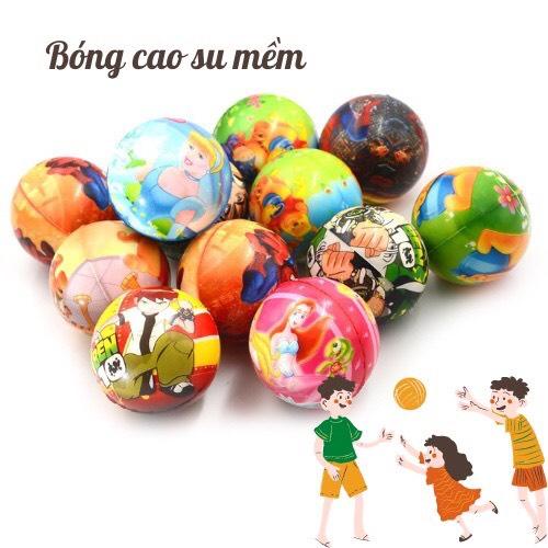 Bóng Đá Bằng Cao Su Mềm Cho Bé Họa Tiết Động Vật, Công Chúa, Siêu Nhân,...