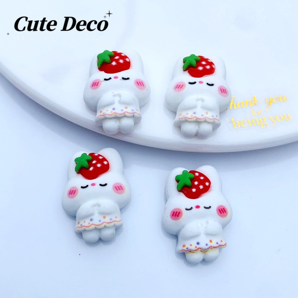 [Deco] Giày Crocs / Giày Búp Bê Hình Thỏ / Dâu Tây / Đầu Thỏ Dễ Thương DIY 6 Kiểu Lựa Chọn