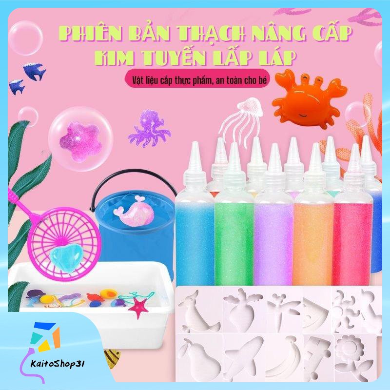 Bộ đồ chơi nước tạo hình 3d, mô hình nước cho bé, bộ kit đồ chơi khoa học thí nghiệm cho trẻ em