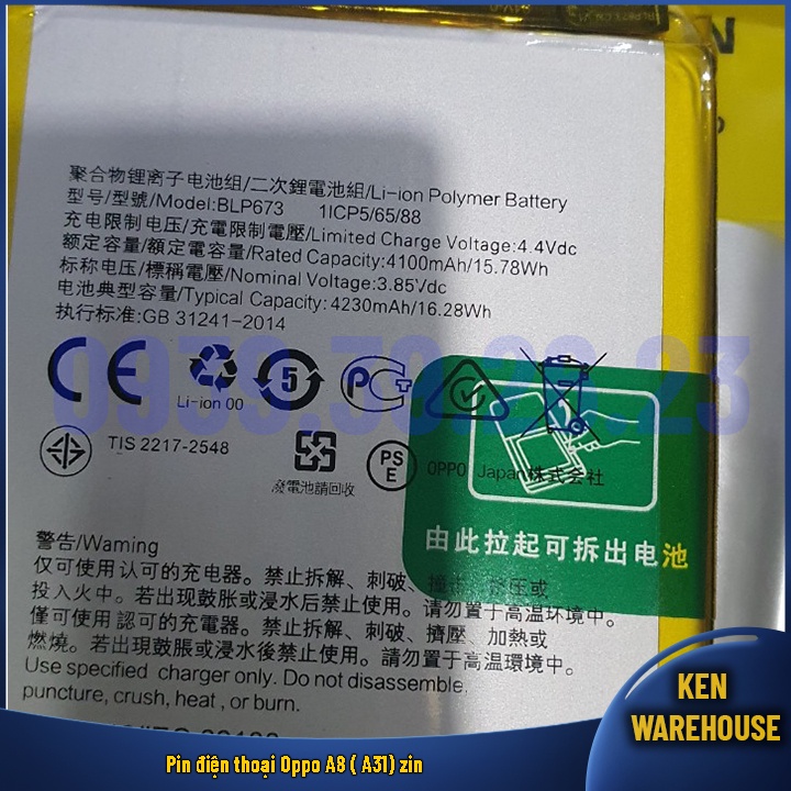 Pin BLP673 pin điện thoại OPPO A8 A31 - KEN warehouse