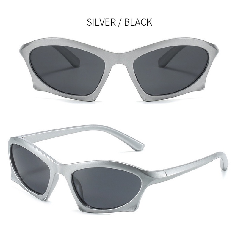 Kính Mát Chống Tia UV Hình Chữ Nhật Phong Cách Hiphop Dành Cho Nam Nữ