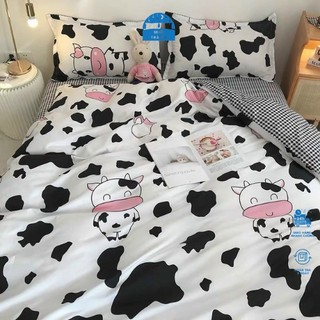 BỘ VỎ CHĂN VỎ GỐI GA CHUN IN HÌNH THÚ ĐỦ MÀU POLI COTTON CHẤT MÁT