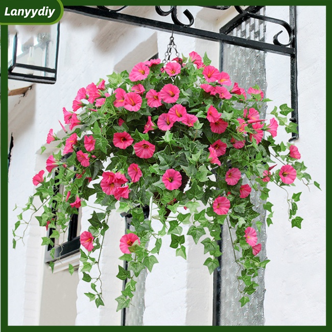 1 Chùm Hoa Nhựa Giả Treo Tường Trang Trí