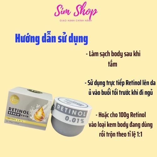 Kem Dưỡng Da Body Retinol Nicos Beauty Chính Hãng Thượng hạng SimShop20 Dưỡng trắng body toàn thân 200g | BigBuy360 - bigbuy360.vn