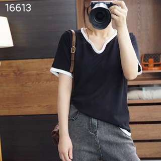 Áo Len BIGSIZE  cổ tim viền 16613