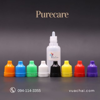 Combo 50 chai 5ml/ 10ml nhỏ giọt nhỏ mắt nhỏ mũi chiết mỹ phẩm, tinh dầu - nắp nhiều màu