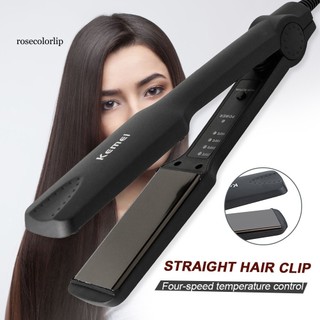 Máy duỗi tóc 4 mức chỉnh nhiệt - máy uốn tạo kiểu tóc kemei