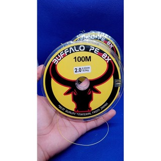 Dây dù pe câu lure 8x đầu trâu buffalo pe siêu chắc,siêu mịn 100m