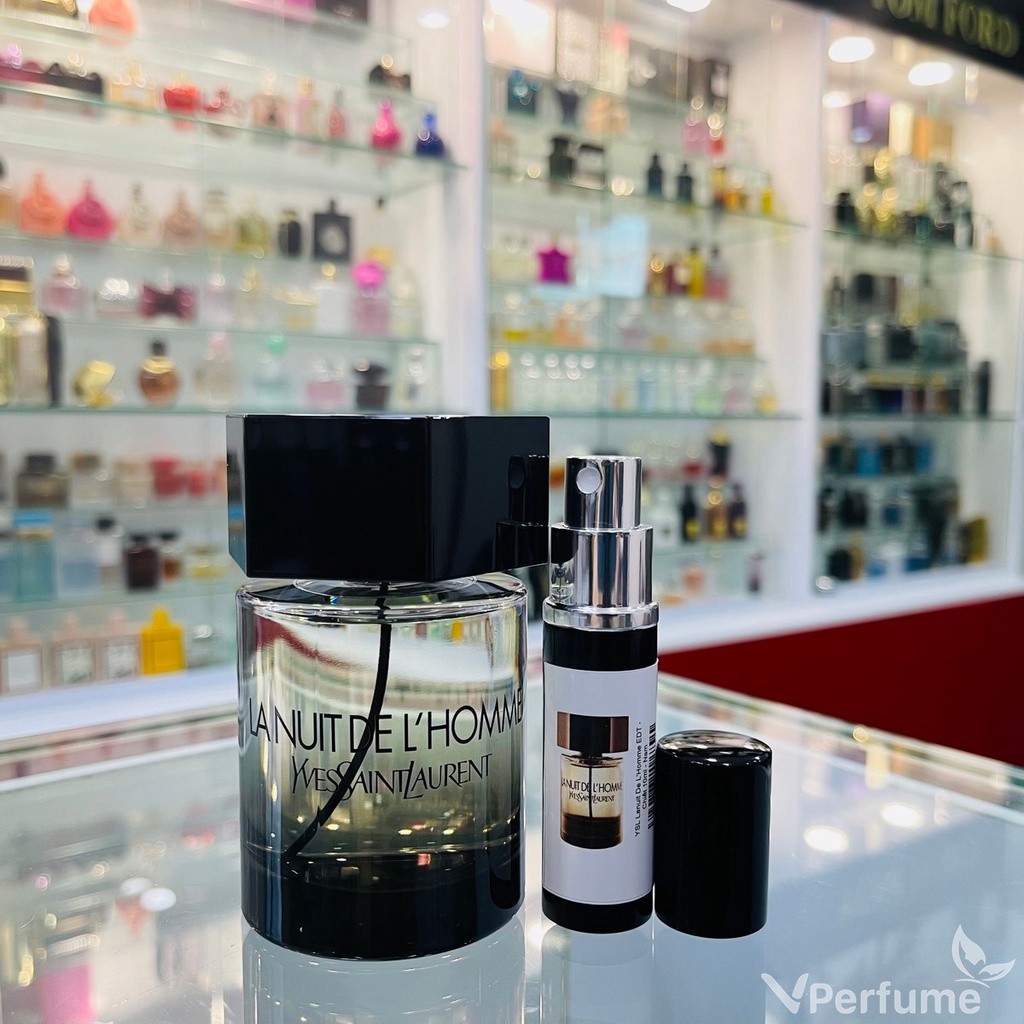 10ml Nước Hoa Nam YSL Lanuit De L'Homme EDT - Hương bạch đậu khấu và gỗ tuyết tùng nam tính, mạnh mẽ