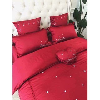 Bộ chăn ga gối lụa kissme 7 món (2 mẫu lựa chọn)