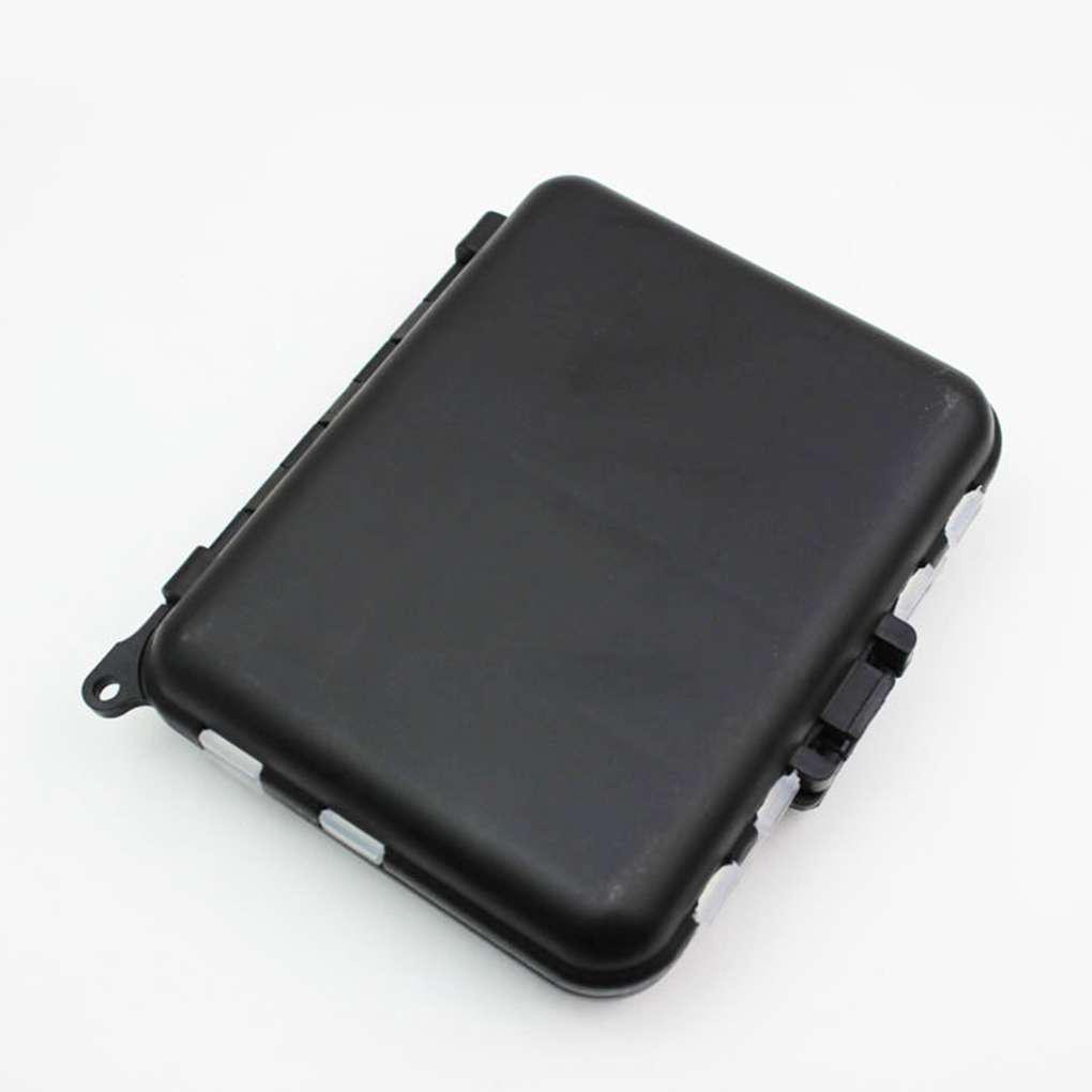 Hộp Đựng Móc Câu Cá Hình Vuông Bằng Nhựa ABS PP Màu Đen Có Thể Gấp Gọn