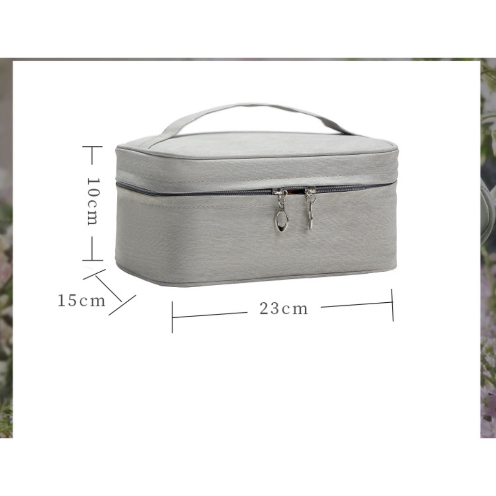 Pu Túi Đựng Mỹ Phẩm Bằng Da Cỡ Lớn Có Thể Tháo Rời Tiện Dụng