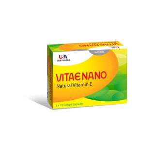 Vitamin E400 Nano - Uống Hoặc Bôi - Đẹp Da Sáng Da Nguyên Liệu Nhập Khẩu Mỹ - Natural Vitamin E Vitae Nano - Hộp 30 Viên