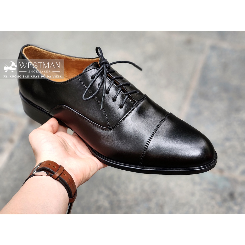 Giày Nam Oxford Captoe Da Thật WESTMAN W0001HM Cao Cấp