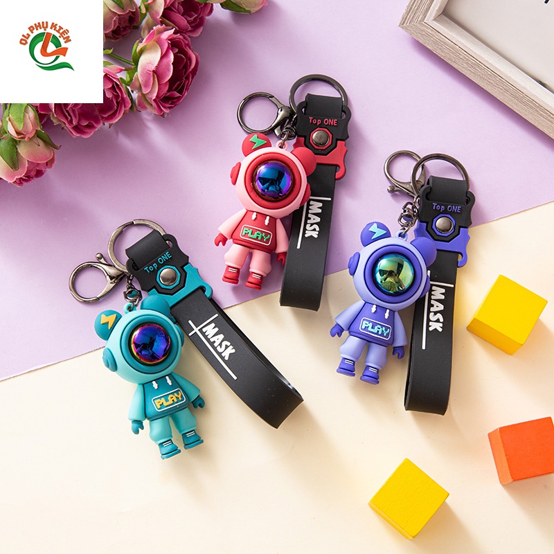 Móc khóa phi hành gia giá rẻ và dễ thương Móc khóa HOT TREND Móc khóa xe máy móc khóa balo móc khóa