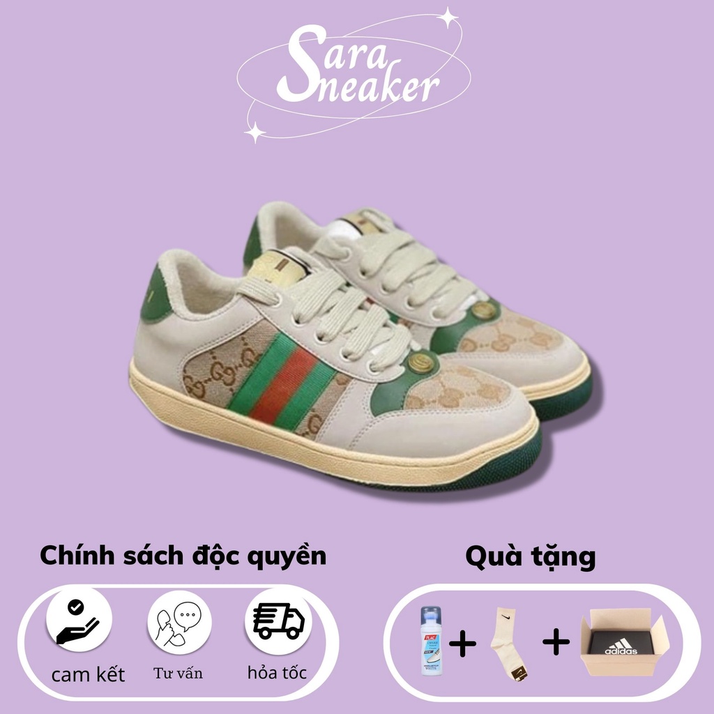 Giày gucci nữ, giày gucci sơn tùng hàng cao cấp full phụ kiện túi xách full size 36-43 tặng kèm tất và hộp bảo vệ