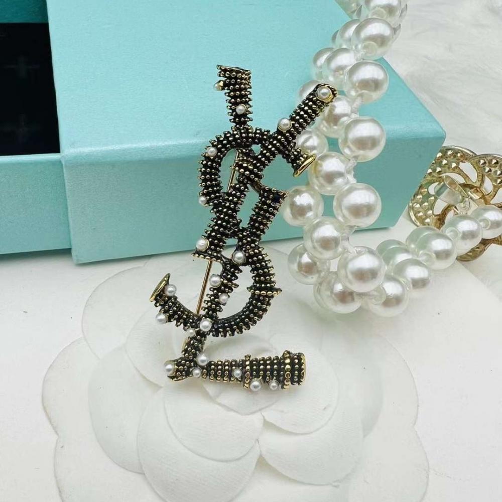 2022 Trâm Cài Áo Chữ YS L Thời Trang Cá Tính Đa Năng Phong Cách retro