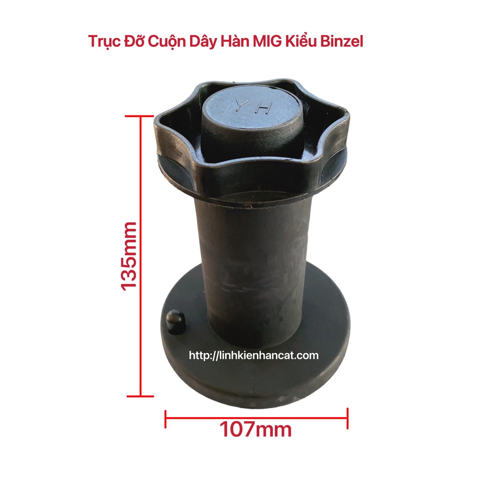 Trục Đỡ Cuộn Dây Hàn Mig Kiểu Binzel