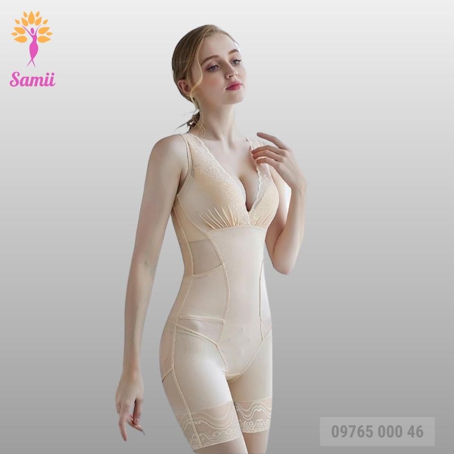 Áo gen toàn thân định hình eo giảm mỡ bụng sau sinh xuất Nhật