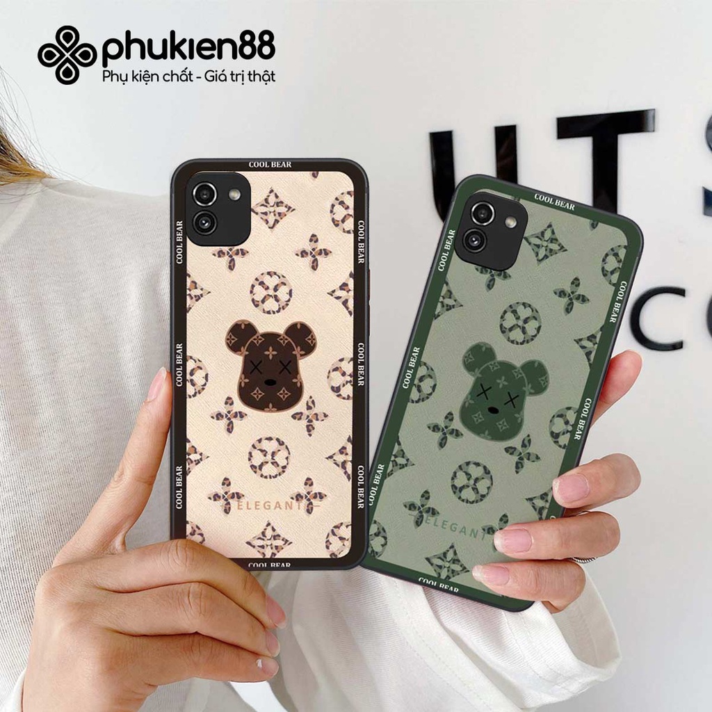 Ốp lưng điện thoại Samsung A03 fendy, búp bơ rì, kaws thời trang, vỏ ốp thời trang rẻ đẹp
