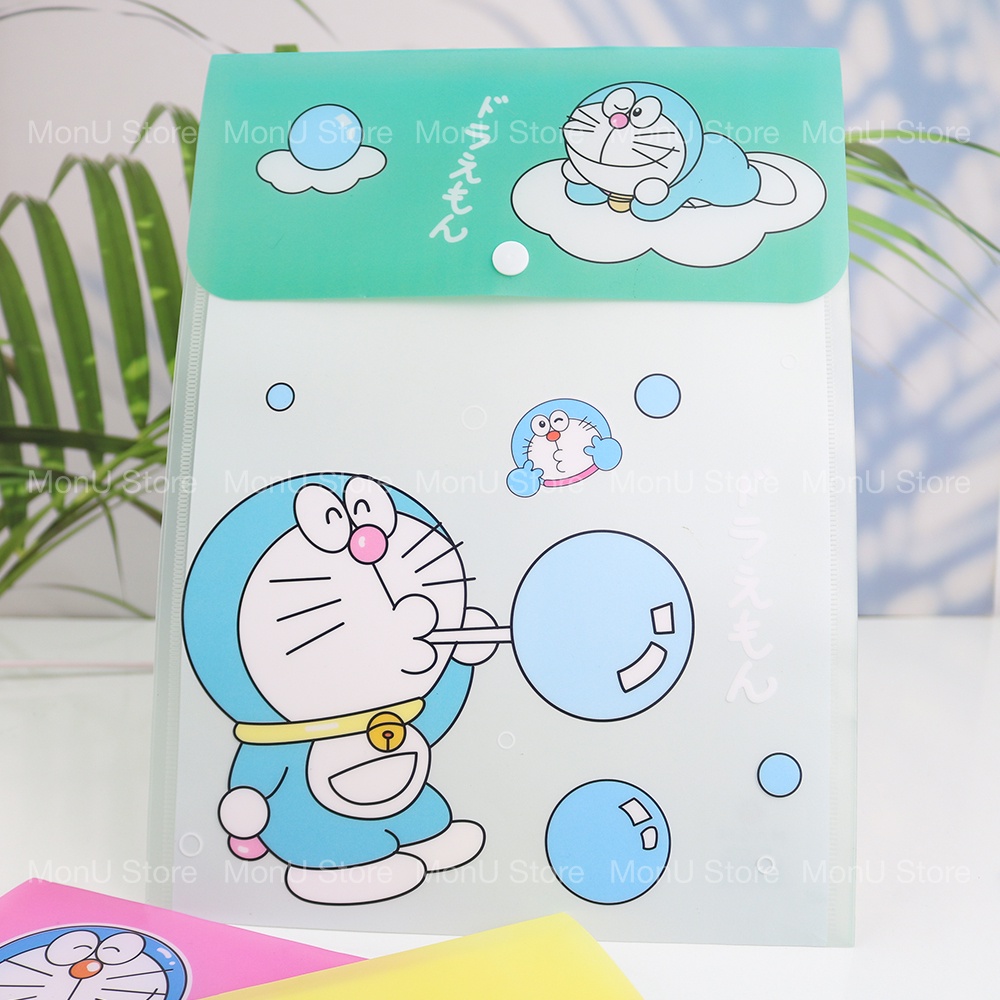 Bìa hồ sơ A4 kiểu dọc DORAEMON DOREMON dễ thương cute MON0420 TooYoo