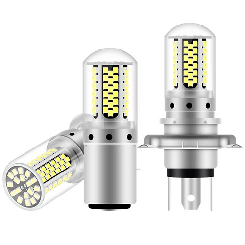 1 Đèn Pha Chống Sương Mù H4 P15D Ba20D Chip 108 12-80V Cho Xe Mô Tô