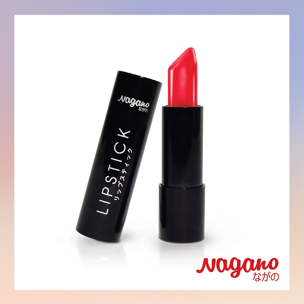 Son Lì Có Dưỡng Collagen Red Nagano Japan 2,9g - Classic Red/ Ps I love You/ Burgundy Wine - Mềm môi
