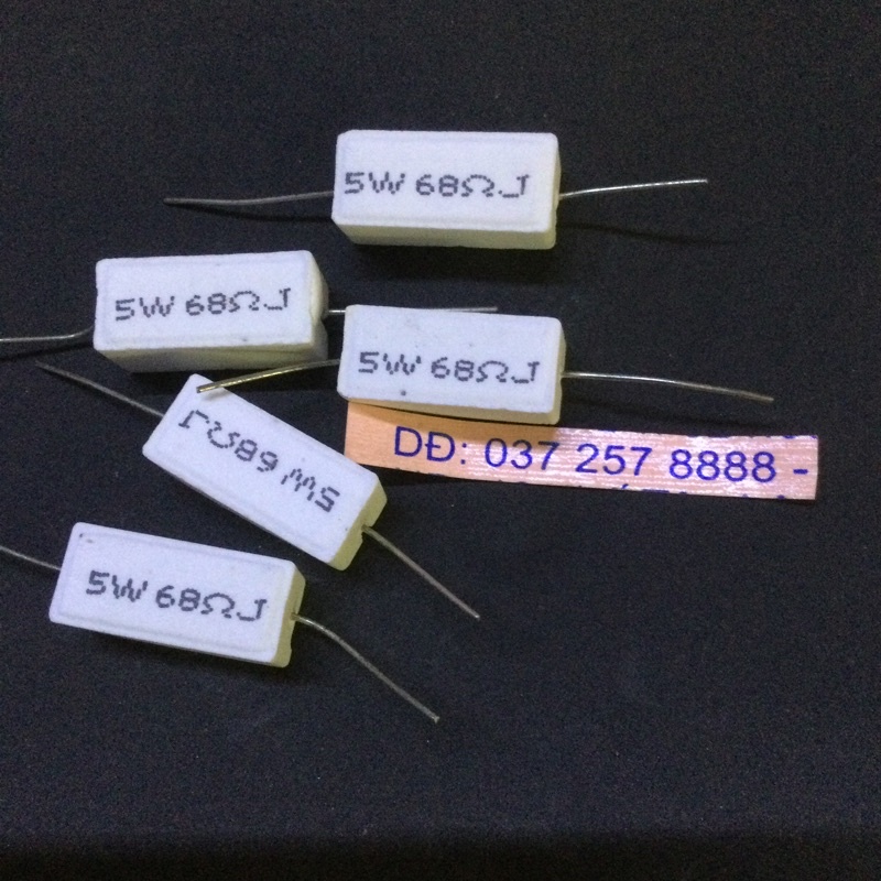 Trở sứ công suất 5 W-68 ohm (10 chiếc )