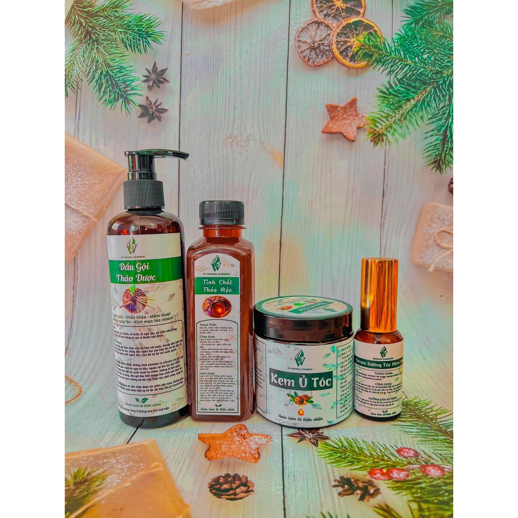 THẢO DƯỢC CHO TÓC VV Natural Cosmetic (Dầu gội, Tinh chất, Xịt tóc, Kem ủ, Serum) - Hàng thủ công