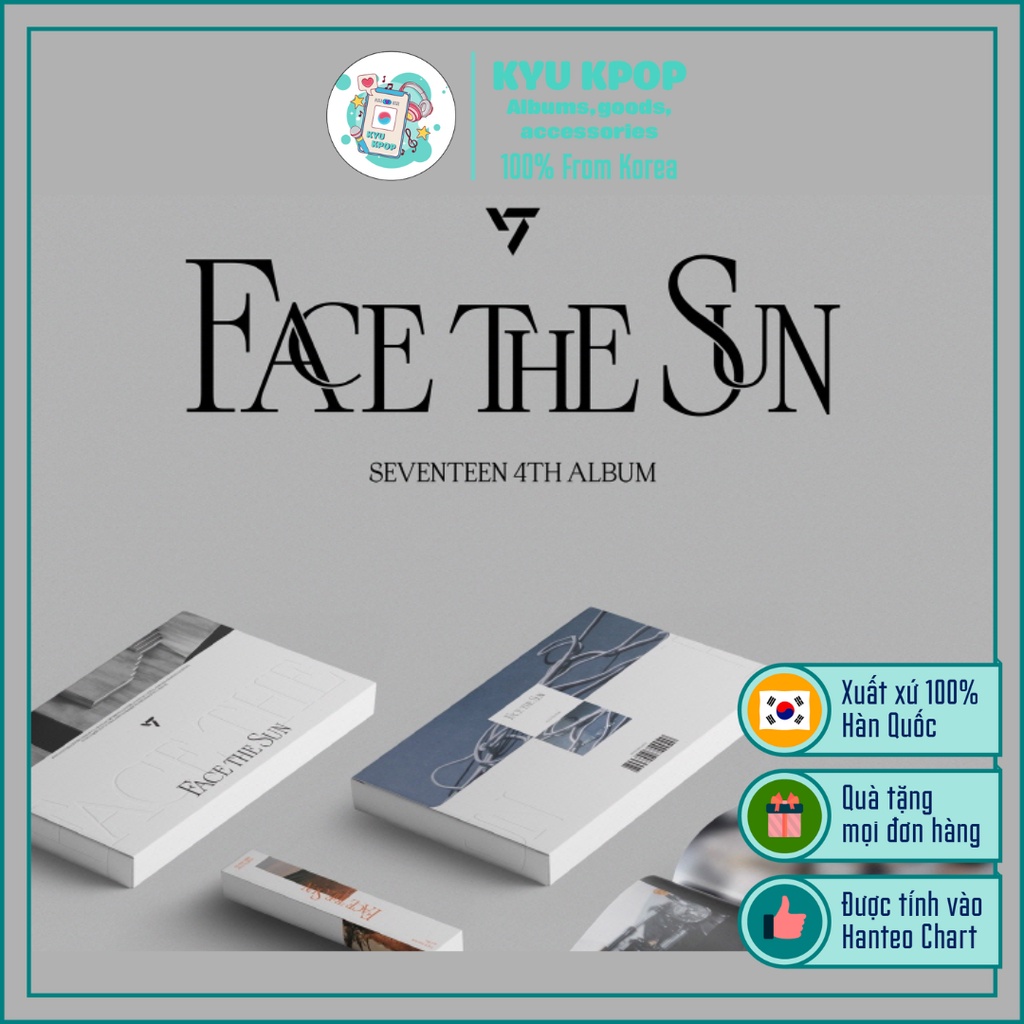 Bộ Hình Thứ 4 Nhóm Nhạc Seventeen - Face The Sun Bản Photobook Bìa Ngẫu Nhiên
