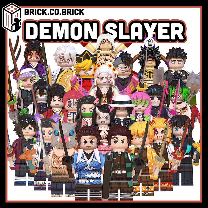 Demon Slayer Minifigure Thanh Guơm Diệt Quỷ Lắp ráp Mô hình Anime Kimetsu