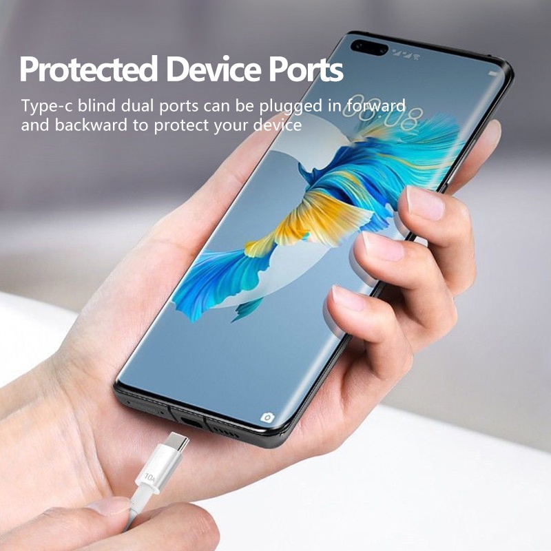 Cáp SạC Nhanh 120W USB Type C 10A Cho Samsung S10 S20 Xiaomi