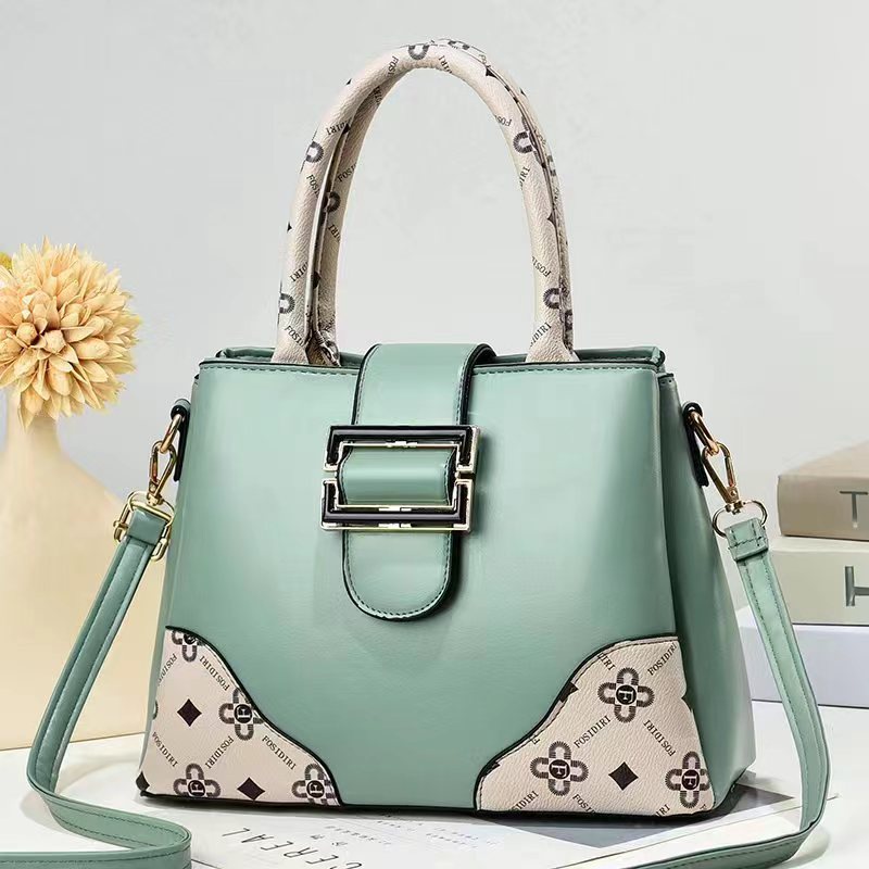 Ielgy Túi Đeo Chéo Màu Tương Phản Đơn Giản Thời Trang Dễ Phối Đồ Cho Nữ