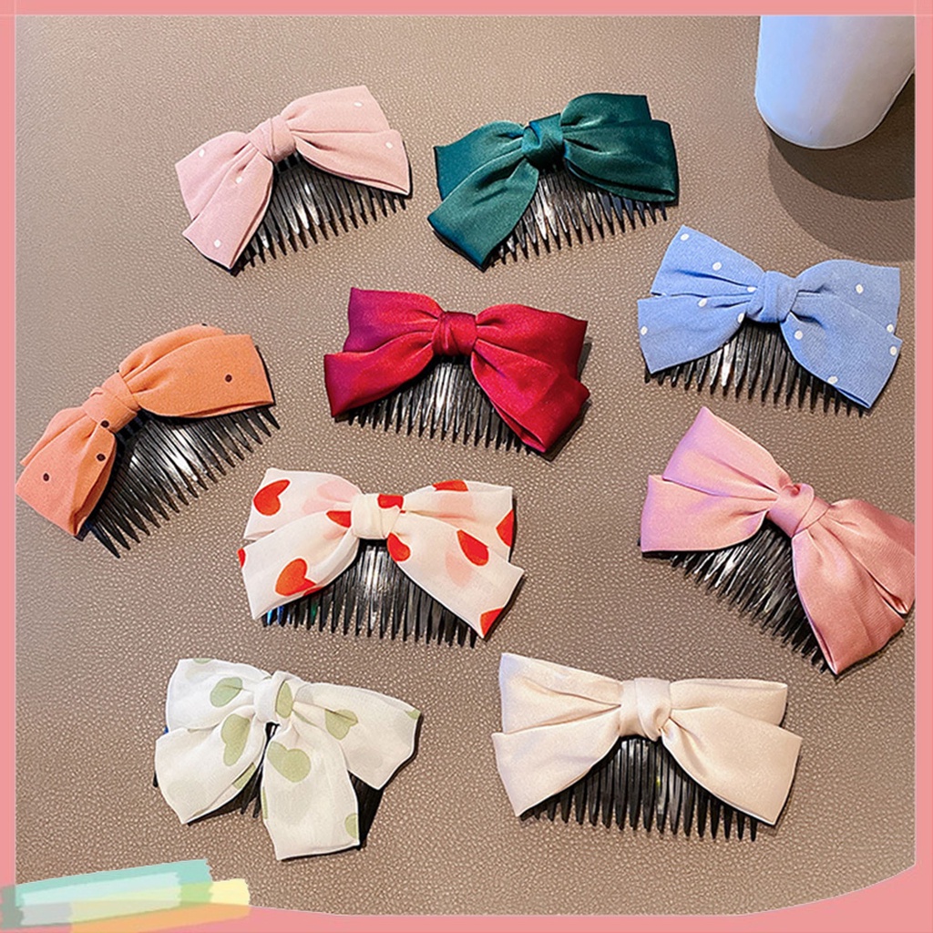 Lược Cài Tóc Bằng Acrylic Không Phai Màu Sắc Ngọt Ngào Cho Nữ