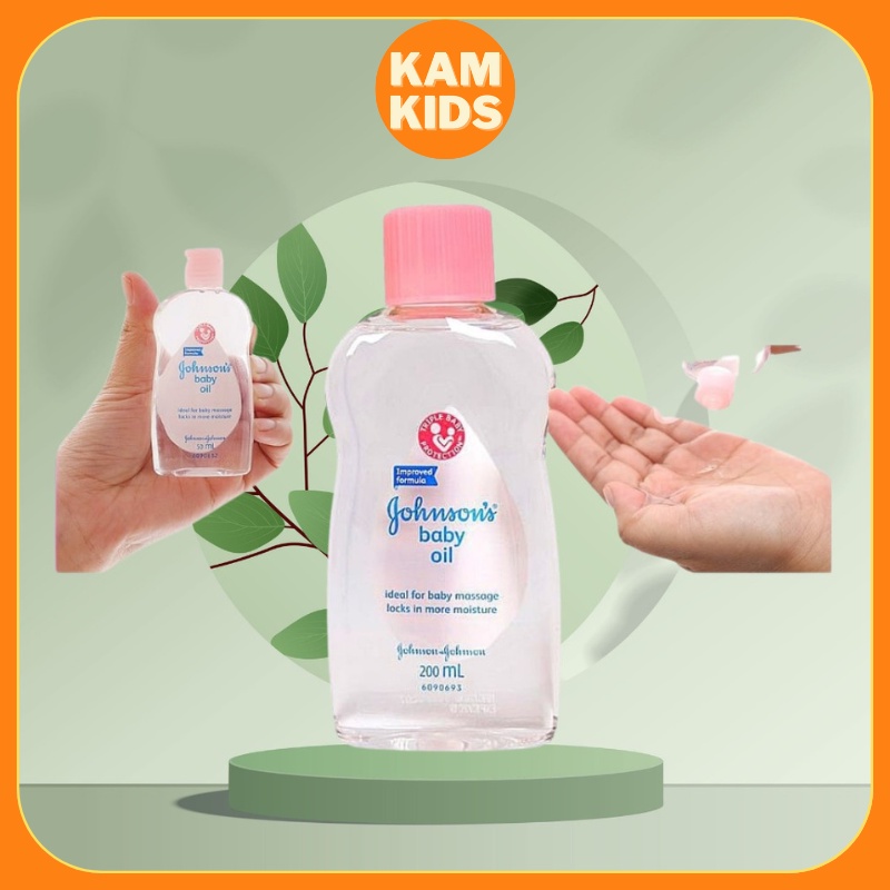 Dầu massage cho bé Johnson's Oil 50ml, 200ml