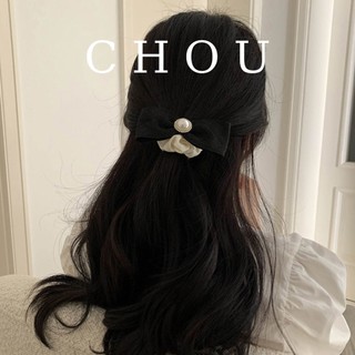 Dây Buộc Tóc Nơ Đính Hạt Ngọc | CHOU ACCESSORIES |