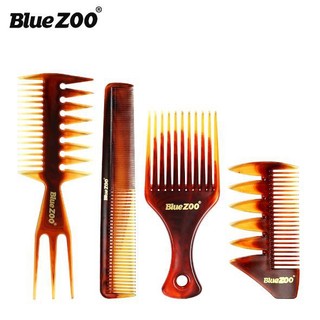 Bộ lược Bluezoo đa dụng, Lược Xương Cá, Lược Afro Pick, Lược Thẳng