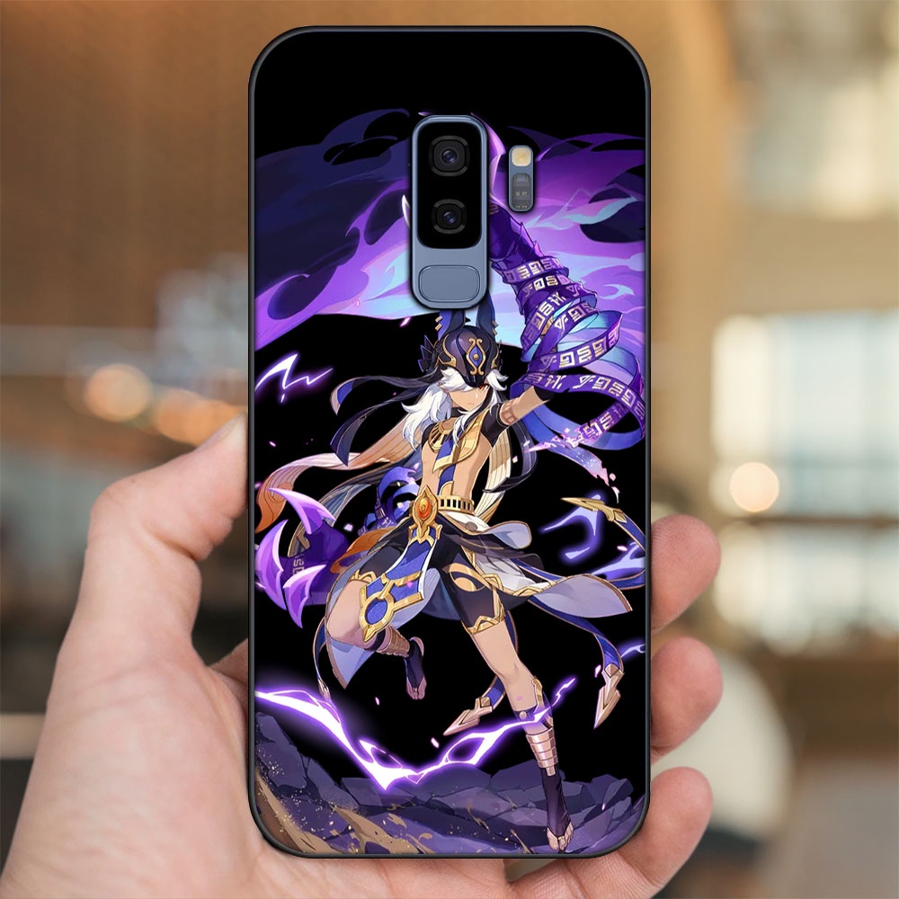 Ốp lưng Samsung S9 Plus viền đen in hình Cyno Genshin Impact