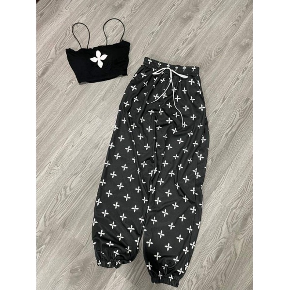 Set 2 dây thể thao quần dài bo chun ( hình thật )