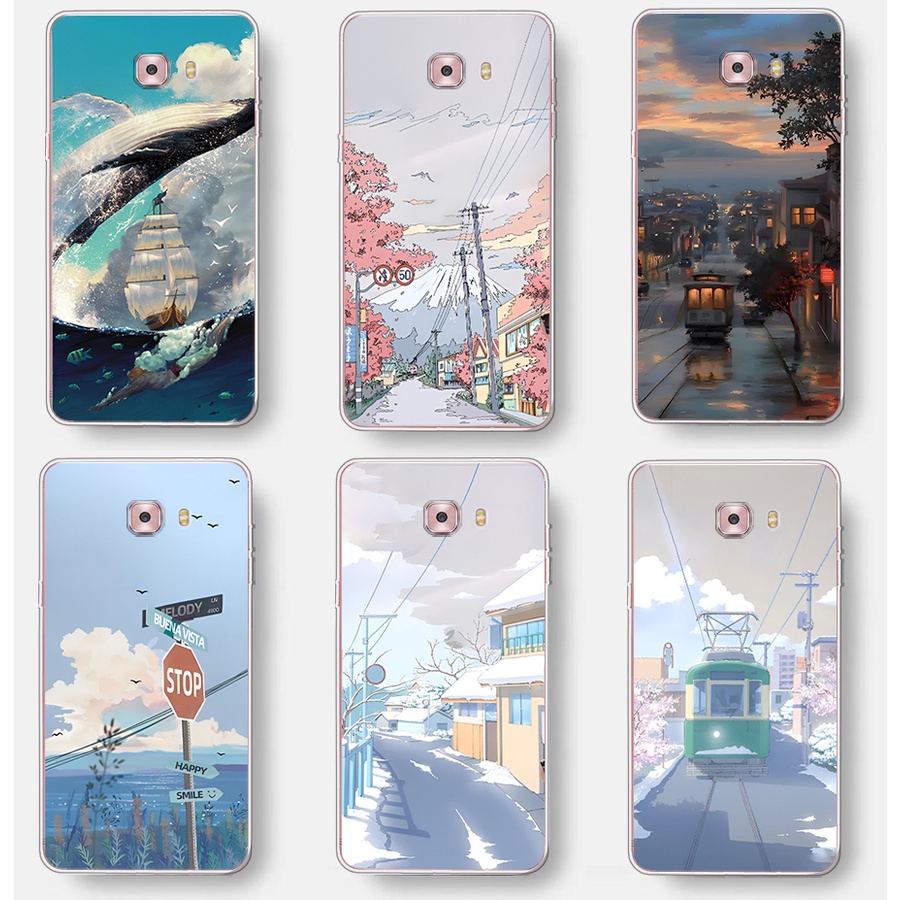Ốp Lưng Nhựa Dẻo Chống Sốc Cho Samsung Galaxy C5 C7 Pro C9 C9 Pro