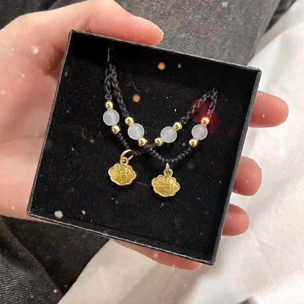 Vòng cổ Hạt Mặt Ổ Khóa An Toàn May Mắn Thời Trang Cho Nữ