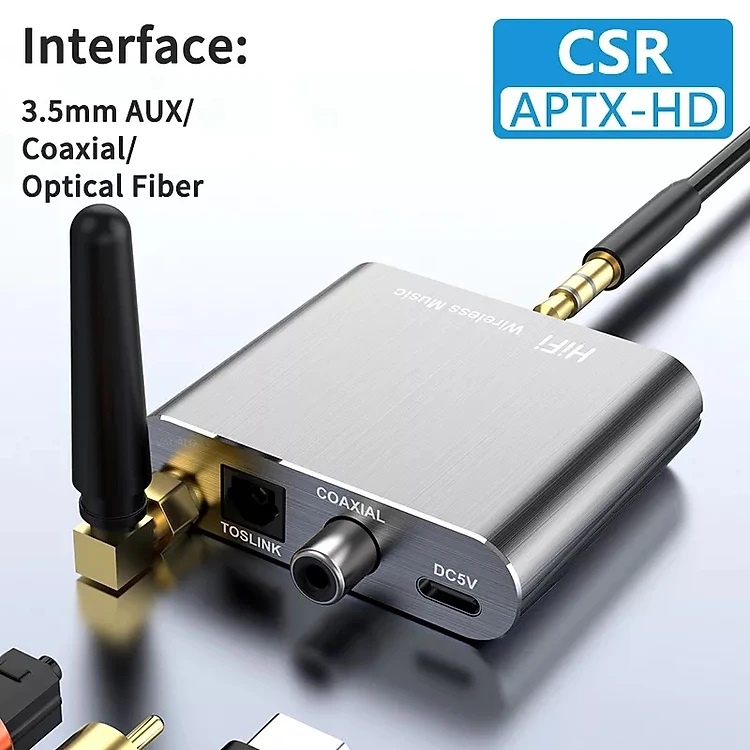 (CÓ SHIP HỎA TỐC) BỘ THU ÂM THANH D300-HD BLUETOOTH 5.2 HỖ TRỢ CỔNG AUX/COAXIAL/OPTICAL