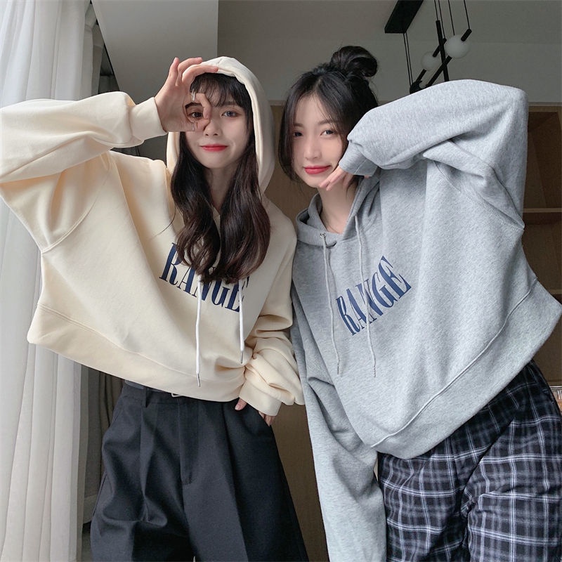 Áo Sweater Lông Cừu Dáng Rộng Tay Dài Phong Cách Hàn Quốc Thời Trang Cho Nữ