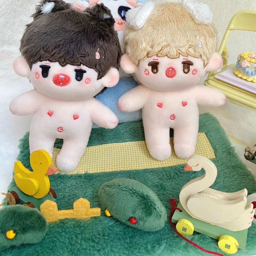 Búp Bê Nhồi Bông Cotton 10cm Đáng Yêu